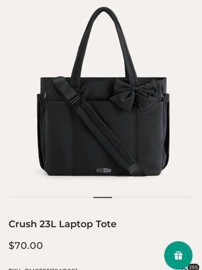 Crush 23L Laptop Tote in Black